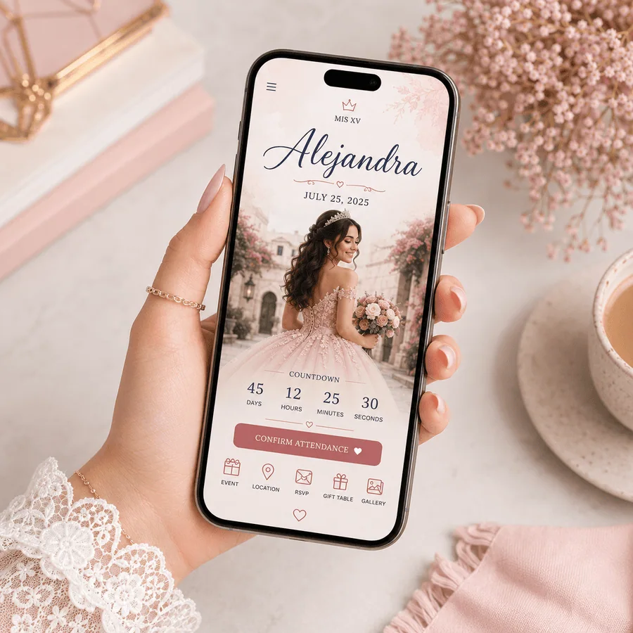 Premier custom quince website with guest management and QR check-in